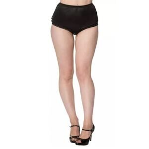 Vintage Women's Swing Underpants Briefs Panties Frills‎ Are Fun Black High Waist